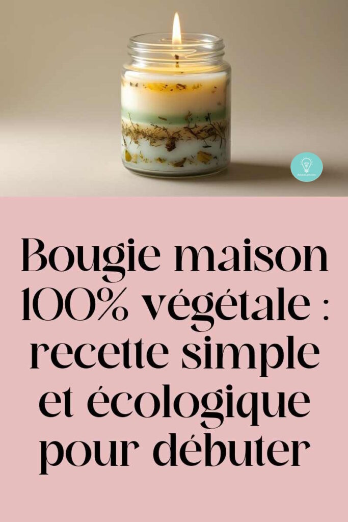 Bougie maison 100% végétale